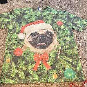 H&M Divided Green Tie-Dye T-Shirt